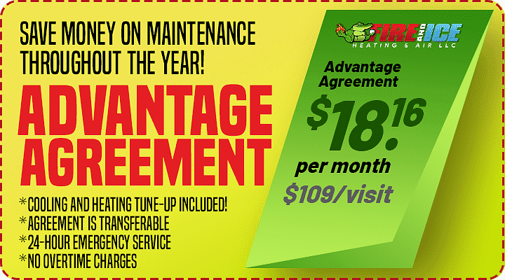 advantage agreement for Fire and Ice save money on maintenance throughout the year